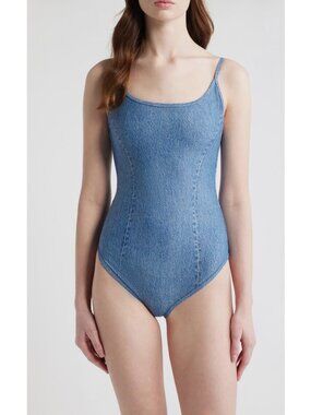 rag & bone rb Miramar blue minet One-Piece Swimsuit Size L